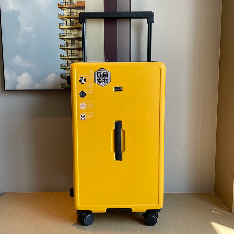 Large Capacity Wide Handle Suitcase Five Wheels Explosion Proof PC Luggage with Brake Spinner Wheels Trolley Case 22/28/36 Inch