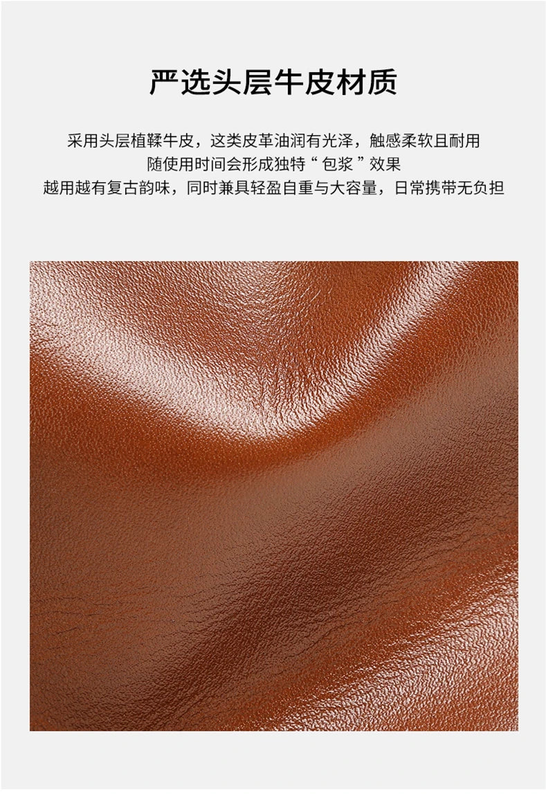 BURMINSA Genuine Cowhide Leather Handbags For Women Retro Pillow Top Handle Bags Bowling Daily Work Crossbody Shoulder Purses