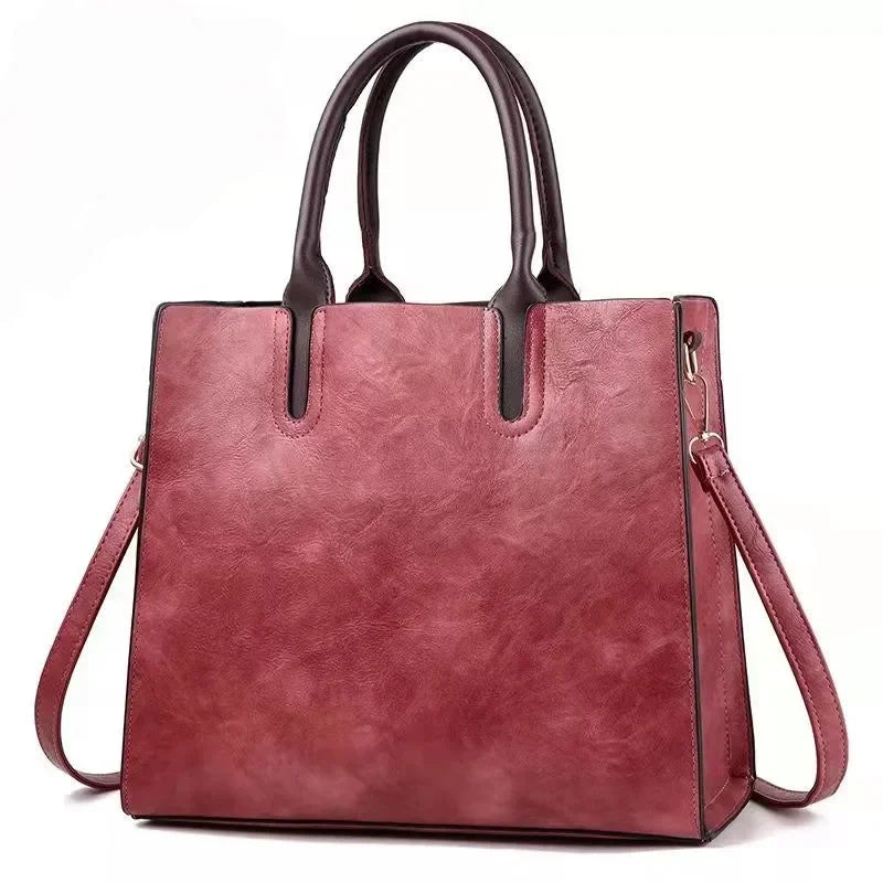 Large Capacity Women's Casual Tote Bag Women Leather Handbags Ladies Square Shoulder Bag Bolsas Femininas Fashion Crossbody Bag
