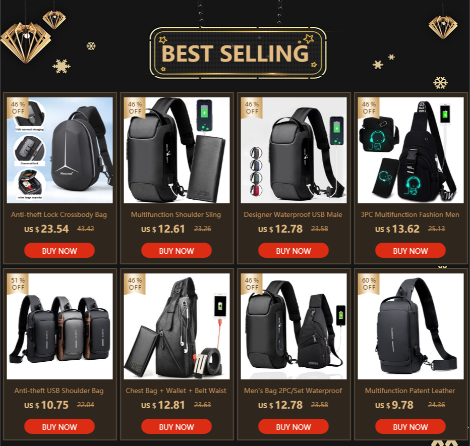 Designer Crossbody Bags for Fashion Shoulder Bags USB Charging Messenger Sling Bag Chest Bag Oxford Single Shoulder Strap Pack