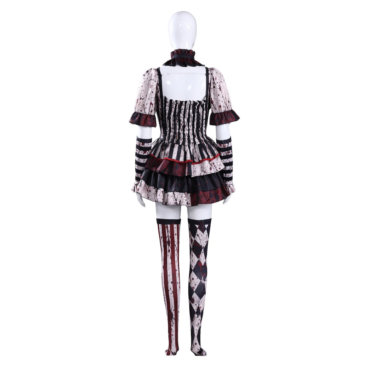 Terrifier Art The Clown Cosplay Costume Horror Joker Clown Suit Full Set Halloween Party Role Play Outfit for Men Women