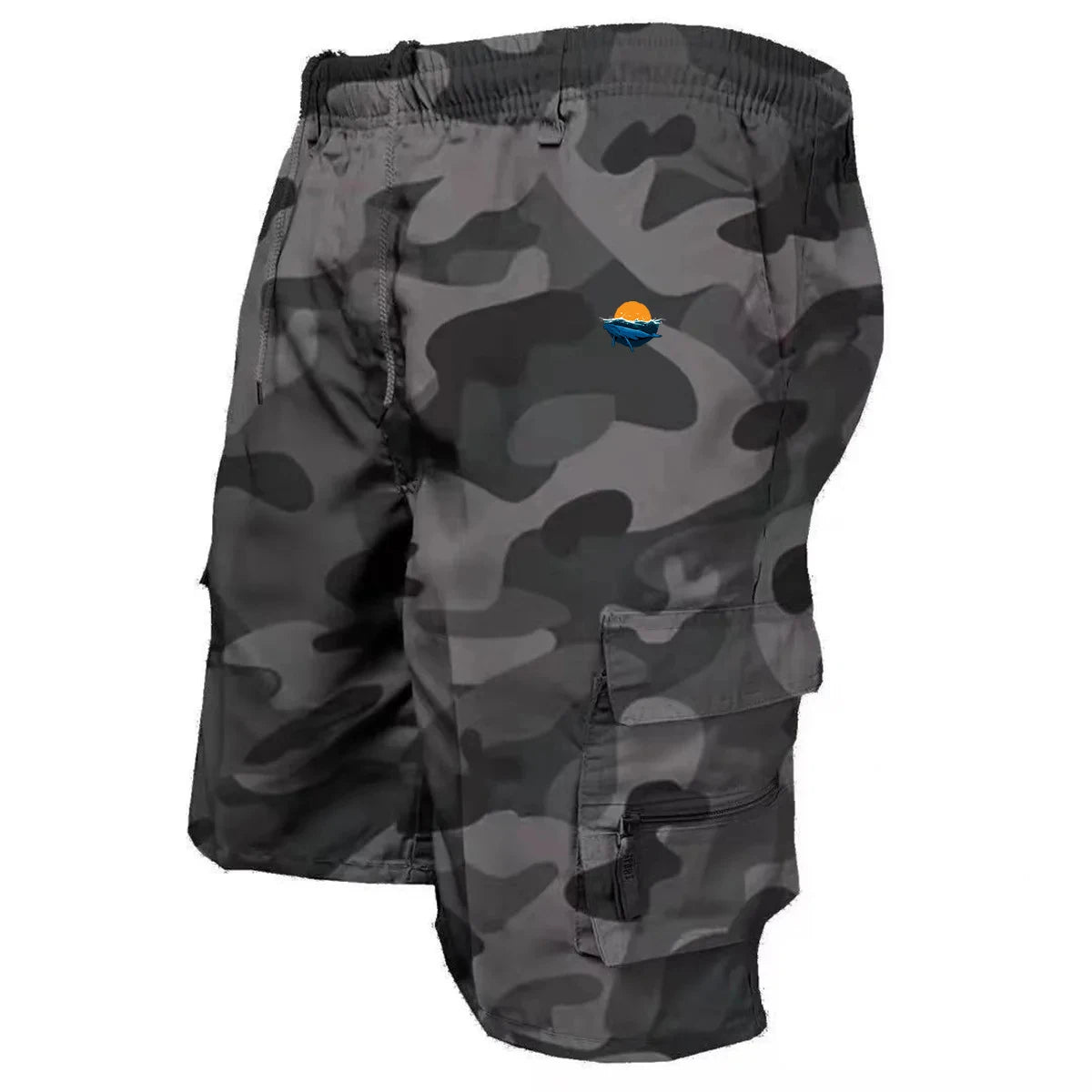 Summer Men's Casual Multi-Pocket Outdoor Sports Fitness Shorts Loose Fit High Waist Straight Leg Workwear Shorts