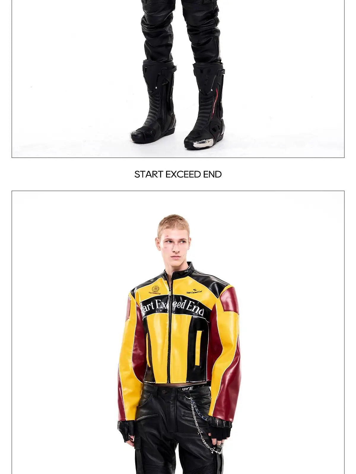 LUZHEN Fashion High Quality Embroidery Pattern Stand Neck Motorcycles Leather Jacket Men's 2025 New Original Short Coat JY4627