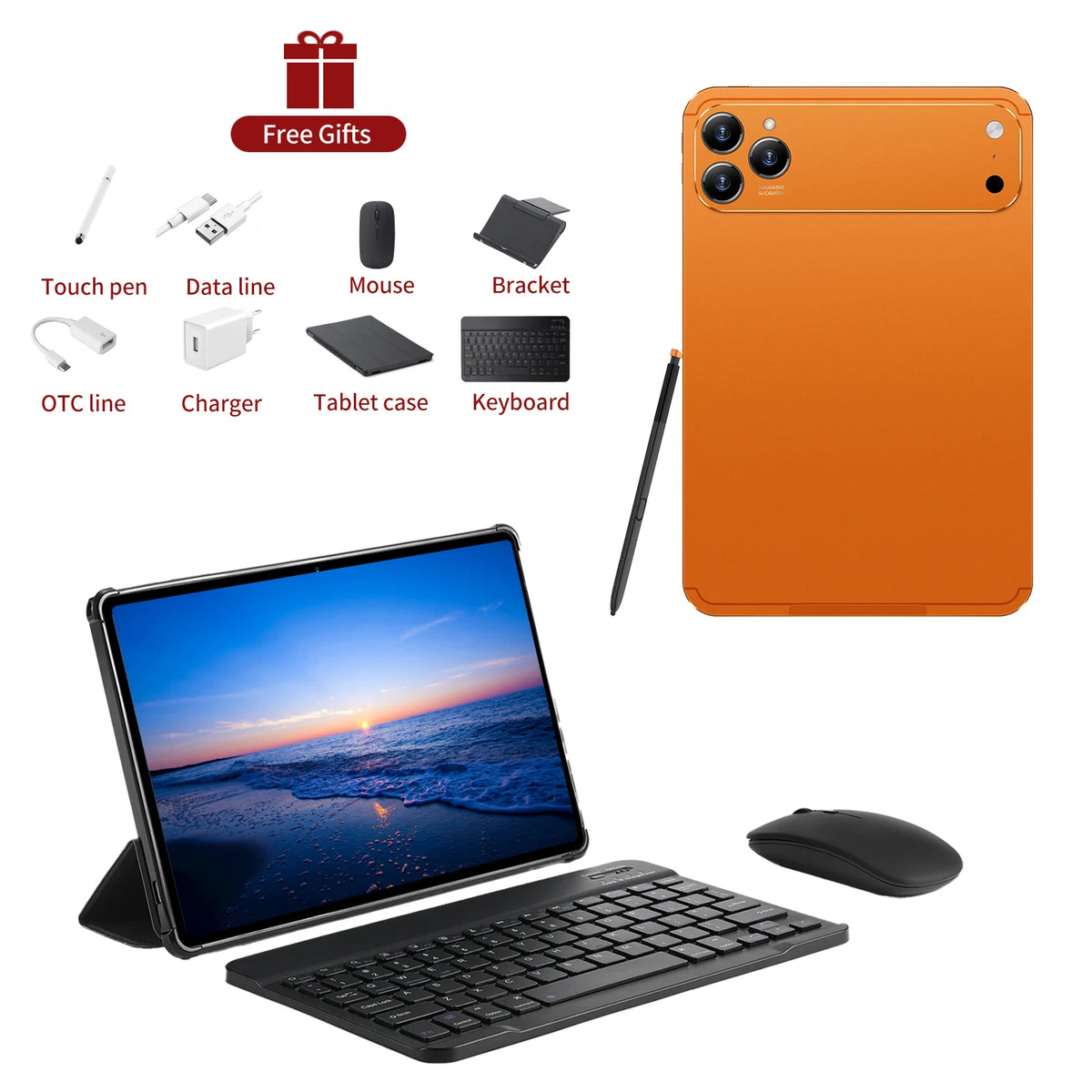 Original Global Version Hot Sale Tablet Pad 17 Pro 10.1 Inch HD 4K Android 15 16GB+1T 10000mAh 5G Dual SIM WiFi GPS 2026 New Tab