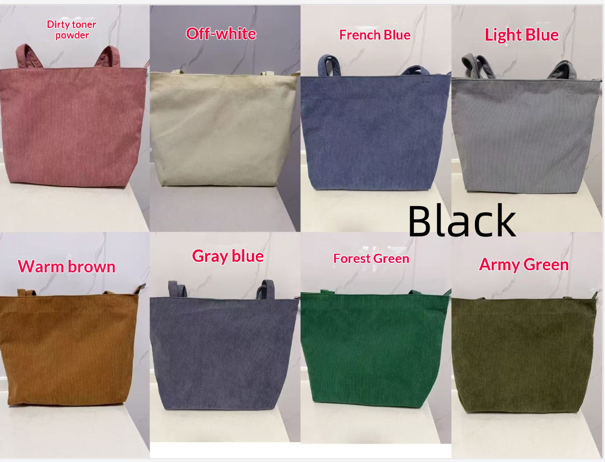 Bolso de pana informal para mujer: a la moda, de tendencia y minimalista