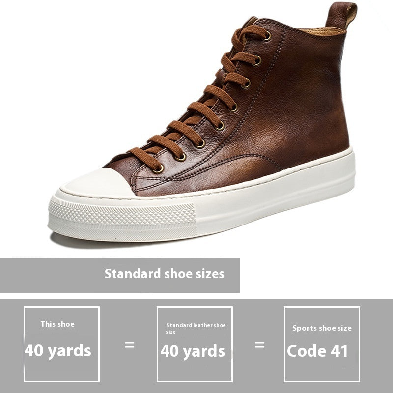 Zapatillas Retro de Cuero Genuino Estilo Japonés y Coreano