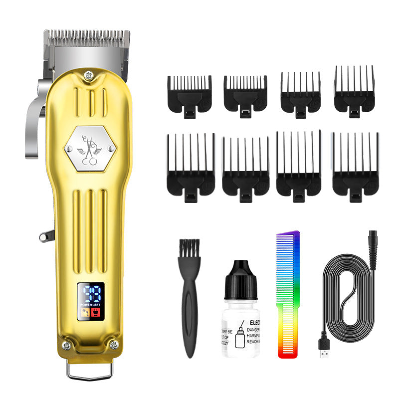 Cortapelos eléctrico para hombre, peluquería, corte de pelo con cabeza de aceite