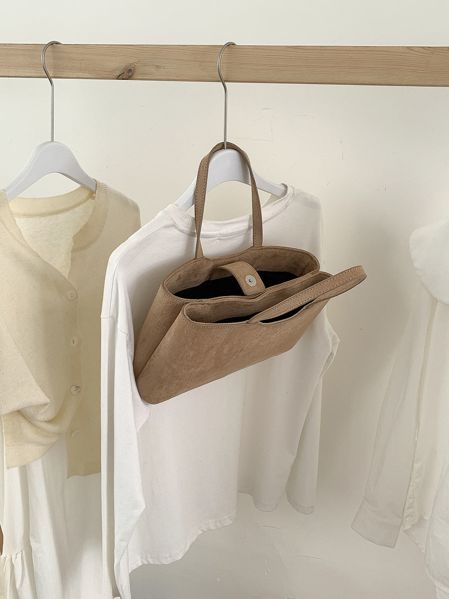 Bolso de Ante Elegante de Alta Gama y Gran Capacidad Para el Uso Diario de la Mujer