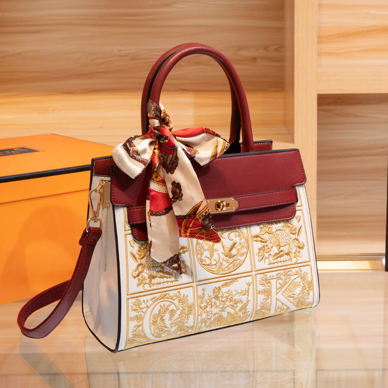 Bolso raro de estilo chino bordado para mujer
