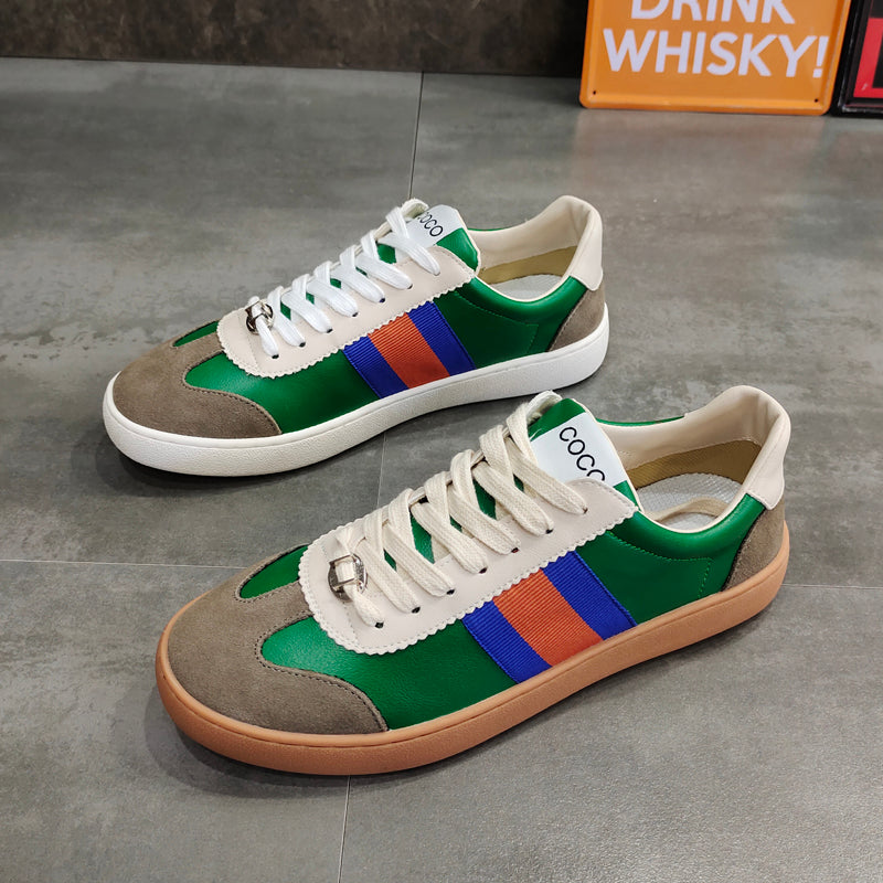 Zapatillas deportivas juveniles versátiles para hombre con diseño colorblock