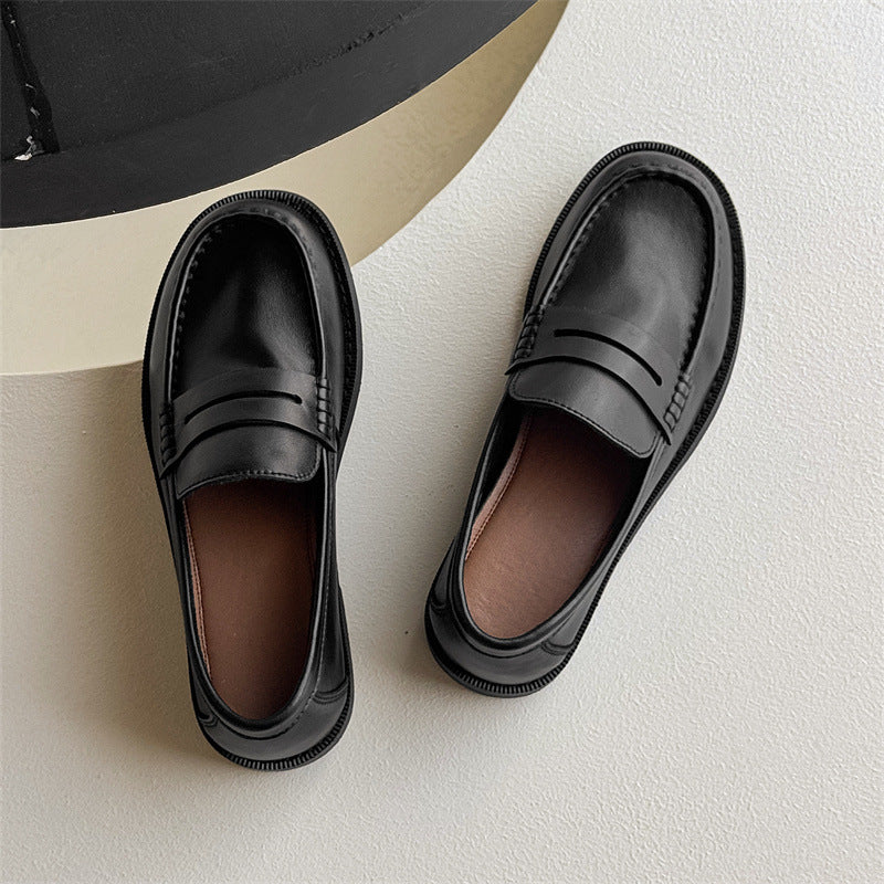 Zapatos Casuales de Negocios Retro sin Cordones para Hombre que Combinan con Todo