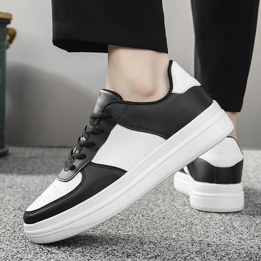 Zapatos de plataforma blancos de talla grande para hombre, primavera y verano