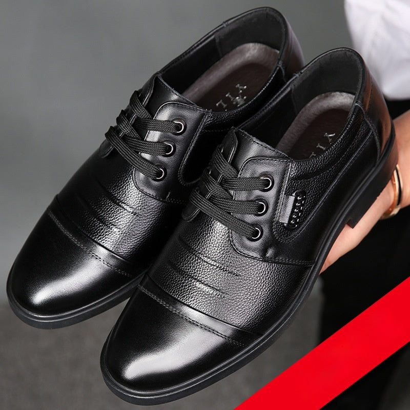 Nuevos Zapatos de Cuero con Cordones para Hombre que Combinan con Todo