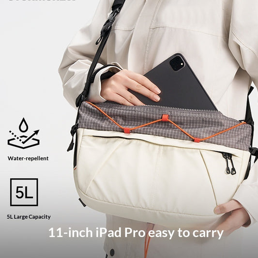 Bolso bandolera portátil de gran capacidad con colores contrastantes, bolso de hombro versátil para viajes