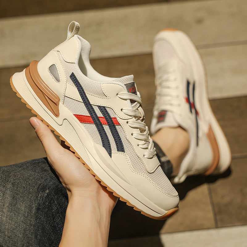 Zapatillas de verano retro de malla transpirable para correr para hombre