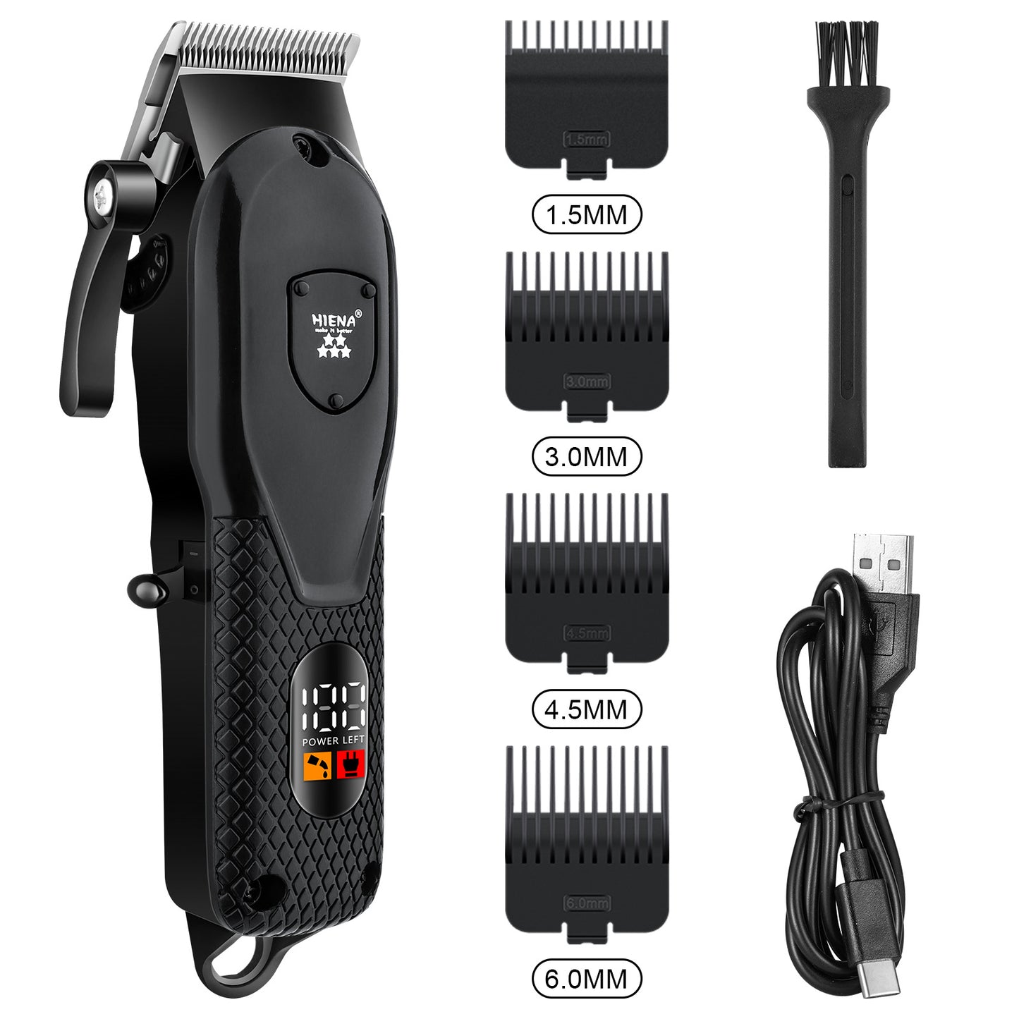 Set de afeitadora eléctrica retro para barbería