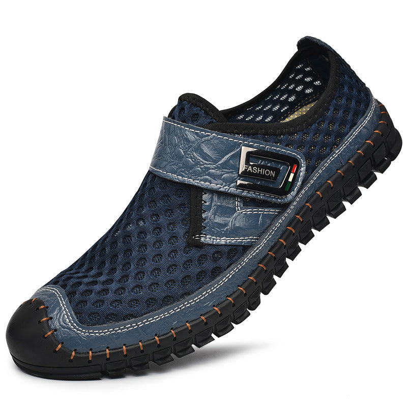 Merkmak Zapatos planos de hombre de cuero genuino, nuevos y a la moda