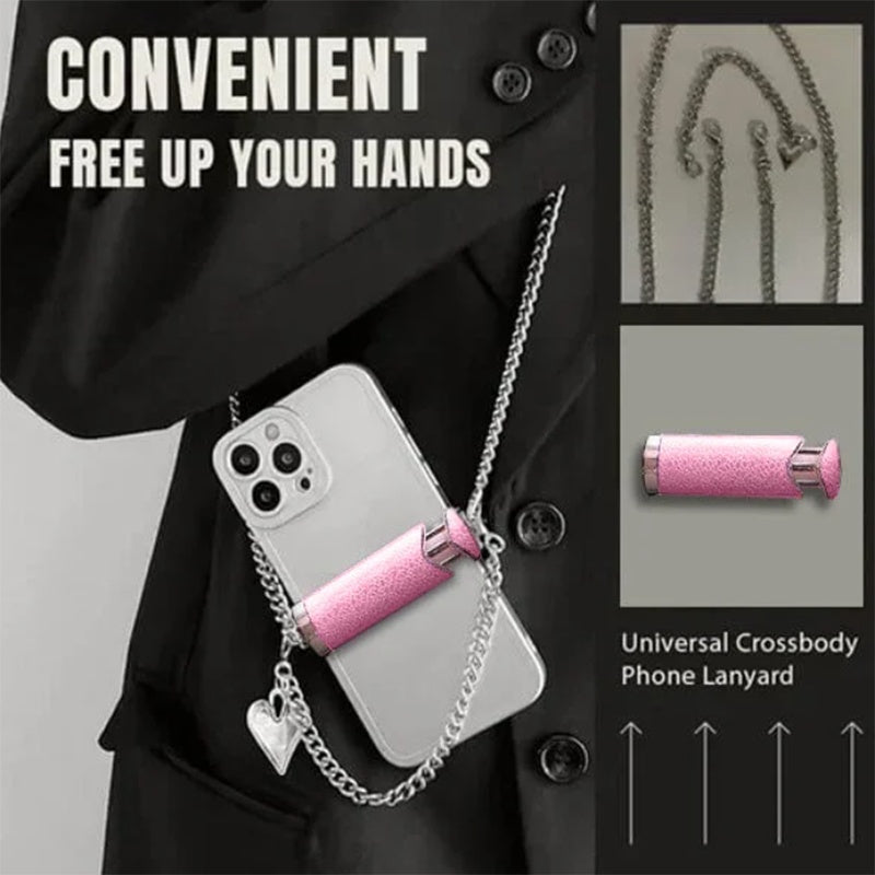 Cordón Universal para Teléfono de Bandolera con Clip Trasero Desmontable