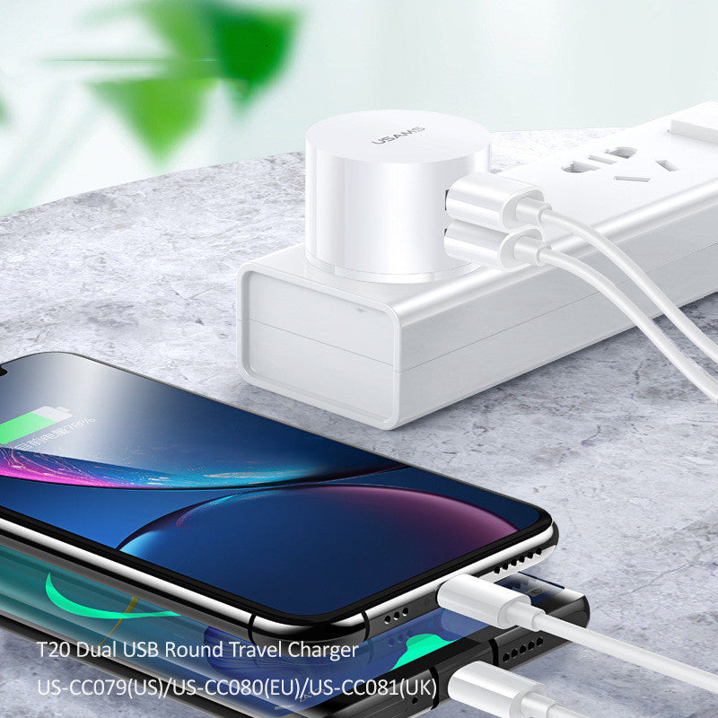 Cargador de teléfono portátil universal doble USB