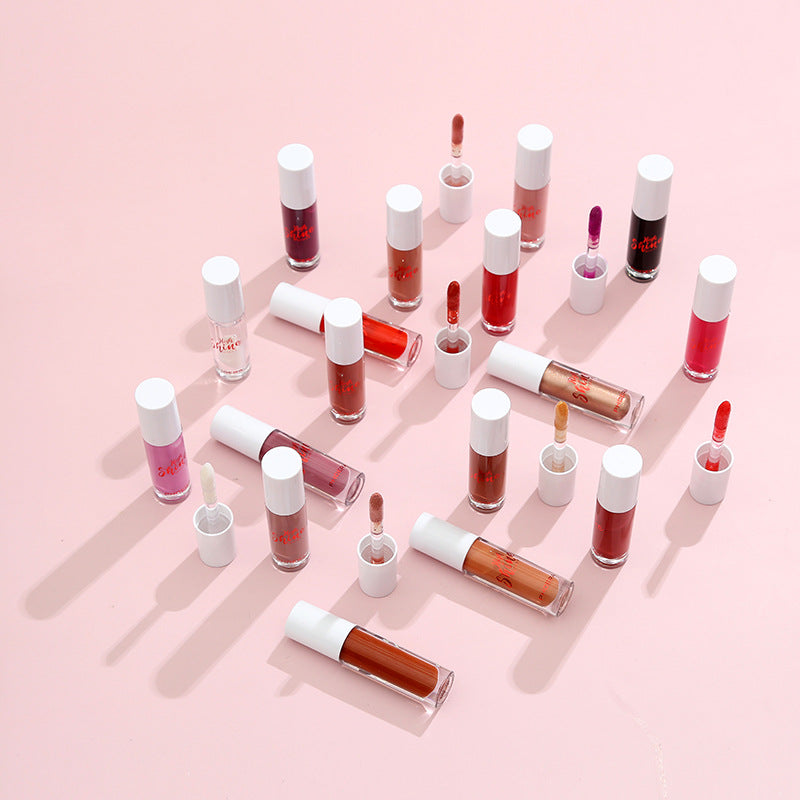 Lápiz labial sólido de gelatina Bálsamo labial de cristal Brillo labial de onda de agua Larga duración Hidratante Esmalte labial Cuidado labial Maquillaje