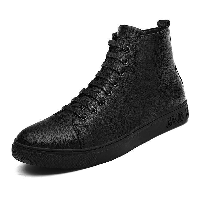 Zapatillas Altas Negras de Tallas Grandes para Hombre
