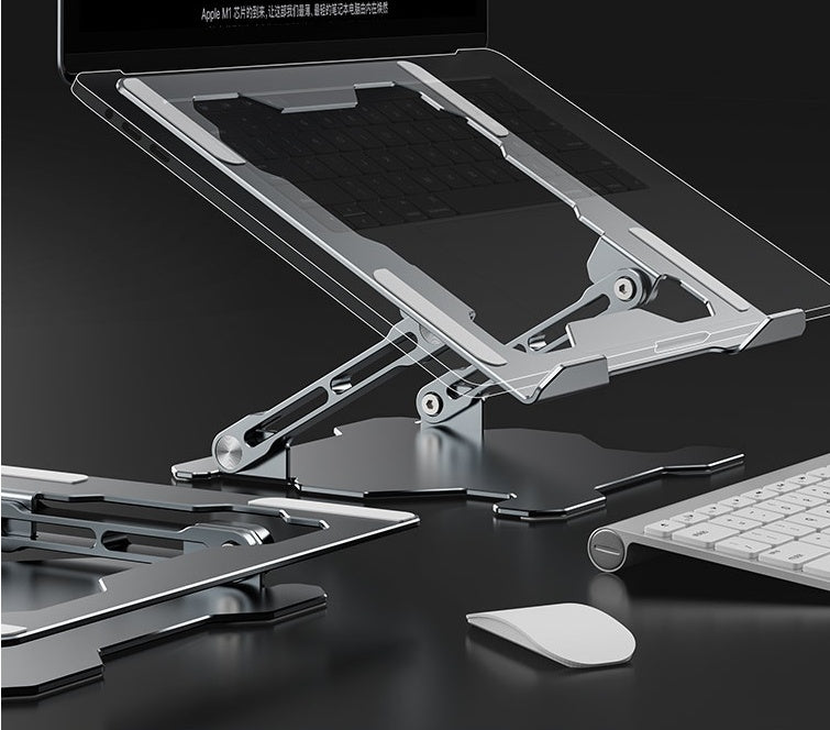 Soporte ajustable para computadora portátil Soporte portátil para computadora de aleación de aluminio Elevador para computadora portátil Soporte compatible para computadora portátil