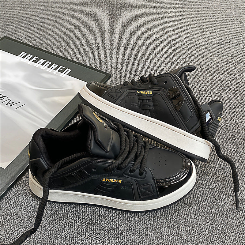 Zapatos de hombre de moda nacional versátiles con suela gruesa