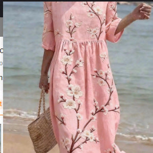 Casual Printed Temperament Long Skirt Girl - DRESS WELL STORE
