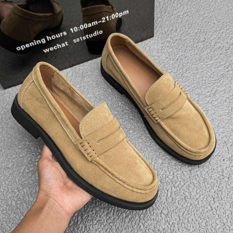 Zapatos Casuales de Negocios Retro sin Cordones para Hombre que Combinan con Todo