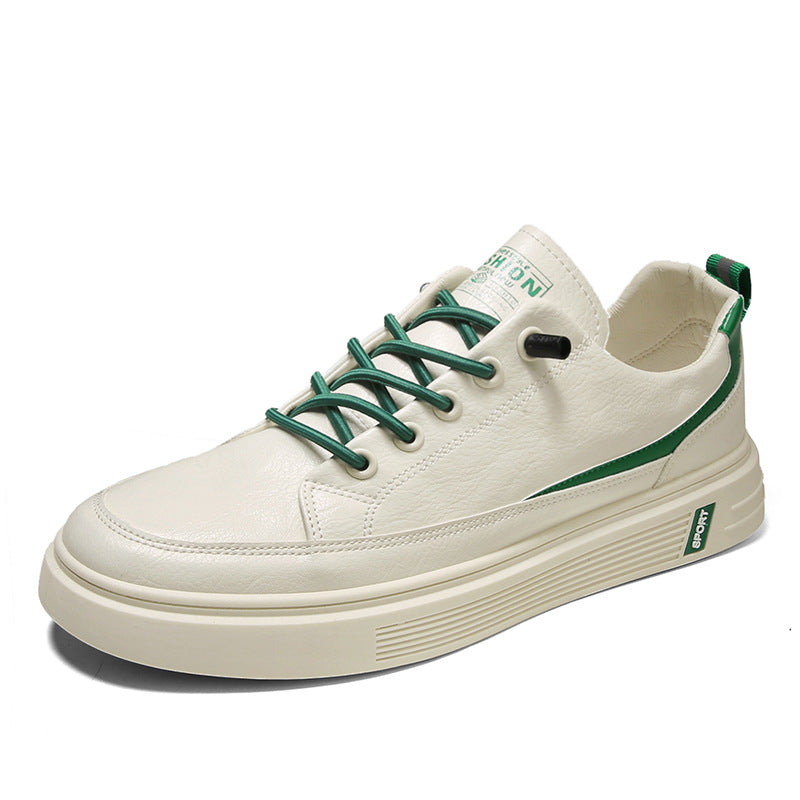 Zapatillas de lona transpirables informales finas blancas para hombre, estilo coreano, a la moda, que combinan con todo