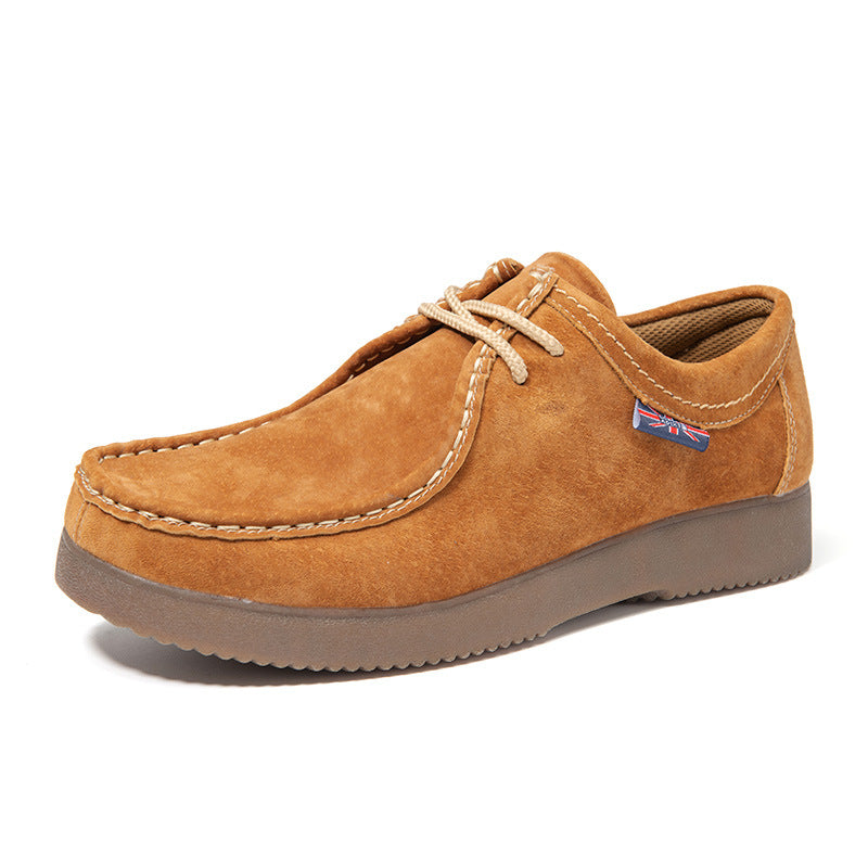 Nuevas zapatillas de cuero para hombre estilo coreano informal, modernas, versátiles, estilo británico