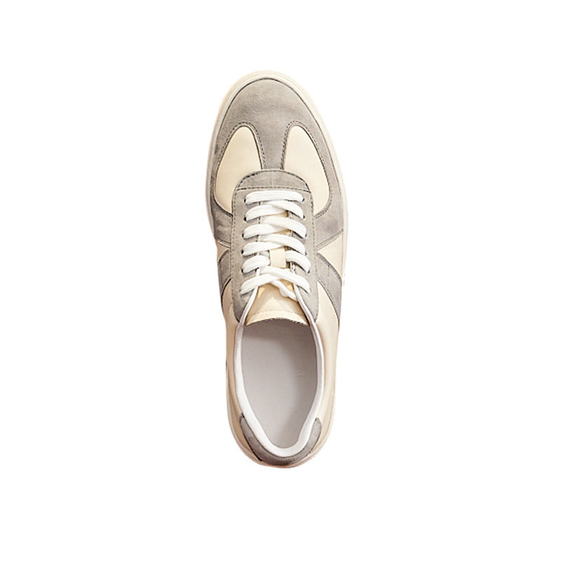 Zapatillas de skate planas casuales para pareja con combinación de colores retro