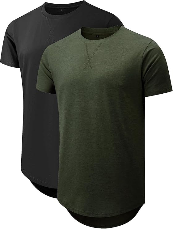 Top Faux Cotton Long Sleeve Crew Neck Short Sleeve Summer T-shirt
