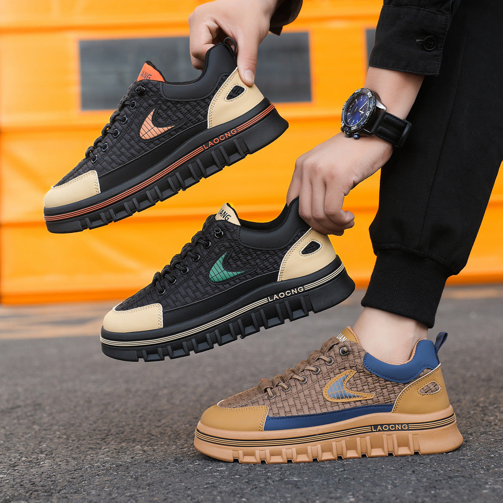 Zapatillas Deportivas Casual de Moda de Suela Gruesa para Hombre