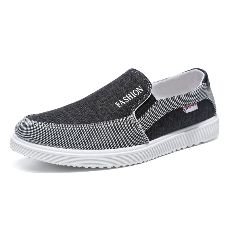 Zapatos casuales de hombre, tipo náuticos, de lona transpirable