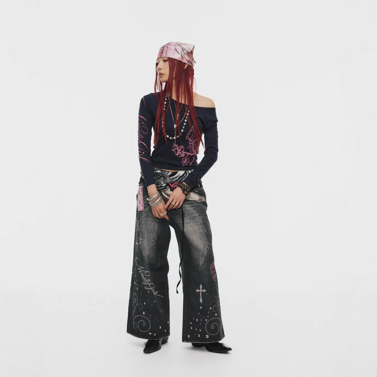 Retro Washed Y2K-style Trendy Jeans
