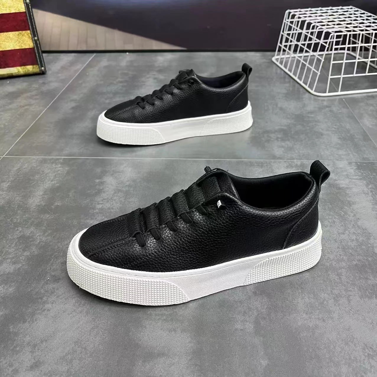 Zapatillas deportivas y de ocio minimalistas de corte bajo para hombre