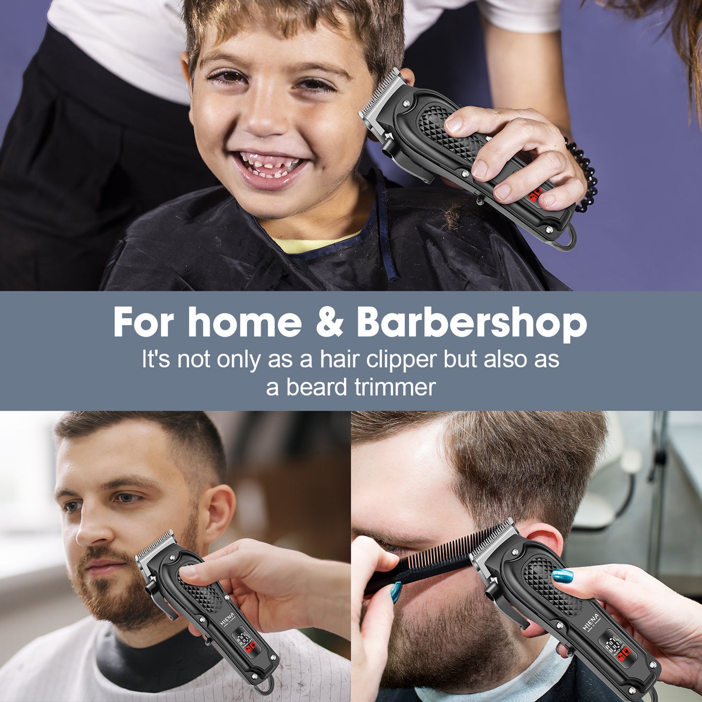 Set de afeitadora eléctrica retro para barbería