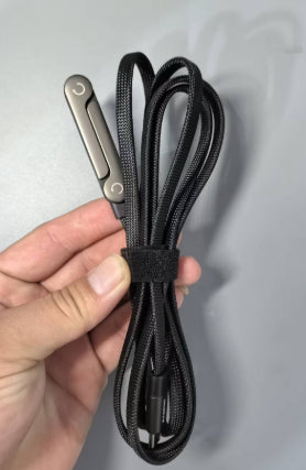 Cable de datos con soporte plegable de carga rápida 2 en 1 Cable de datos Soporte plegable para teléfono/tableta Tipo C a Tipo C USB-A a Tipo C