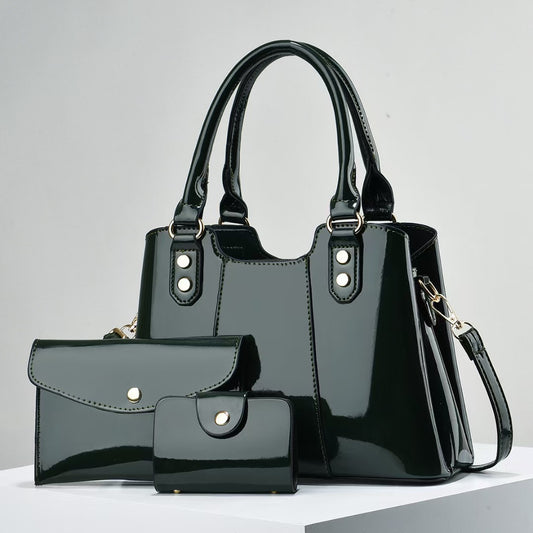Conjunto de tres piezas de bolsos bandolera madre e hija de gran capacidad