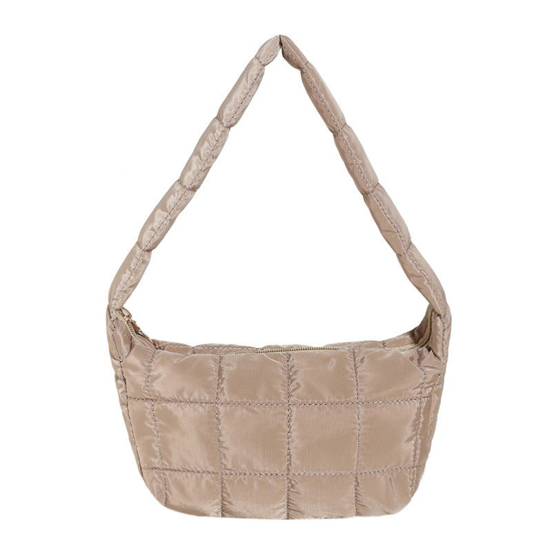 Bolso de hombro moderno, famoso en internet, con pliegues, en forma de nube, para mujer