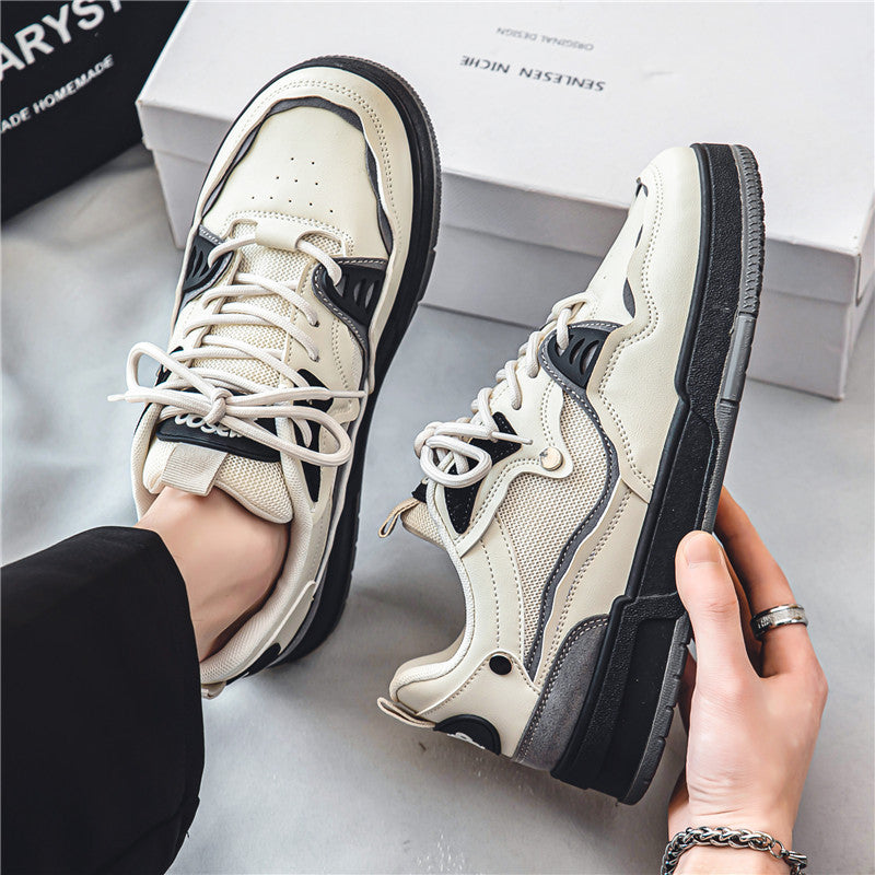 Zapatillas bajas de malla informales coreanas para hombre