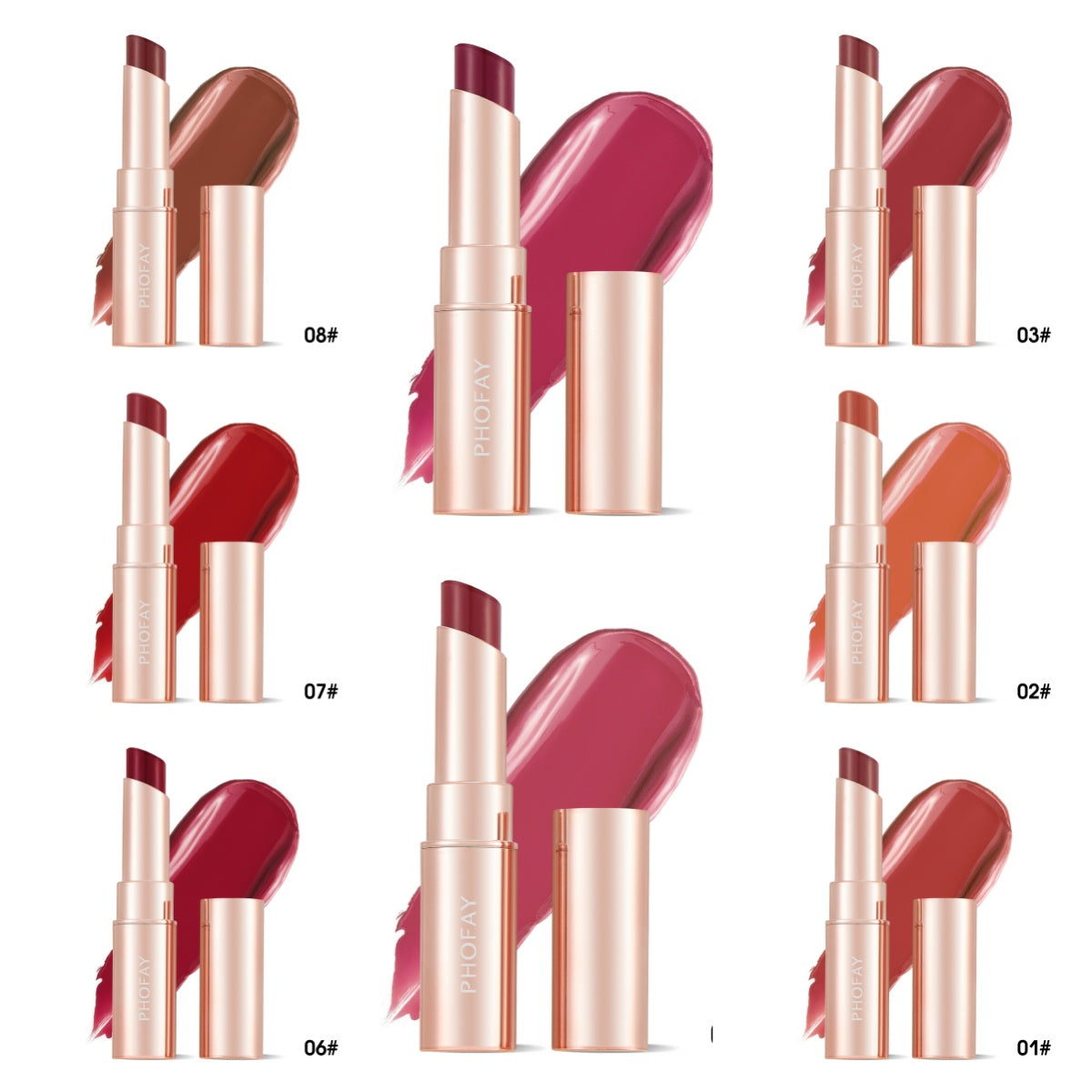 PHOFAY Lápiz Labial Hidratante