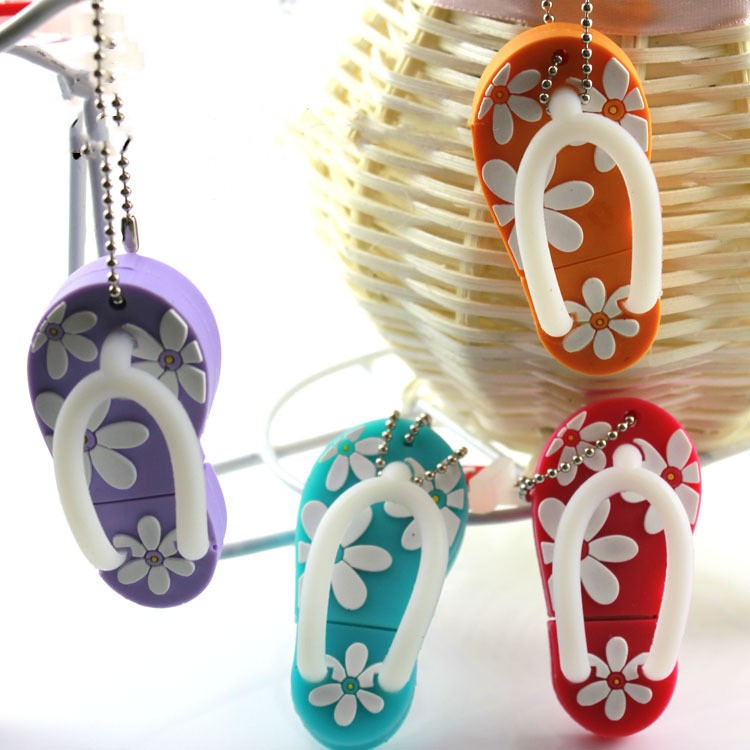 Dibujos animados creativos Zapatos de playa U Disk Moda Mini Personalización
