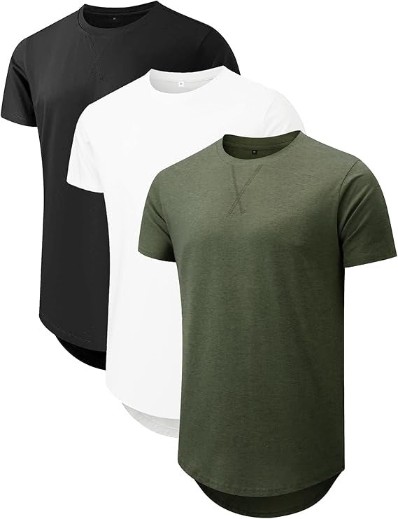 Top Faux Cotton Long Sleeve Crew Neck Short Sleeve Summer T-shirt