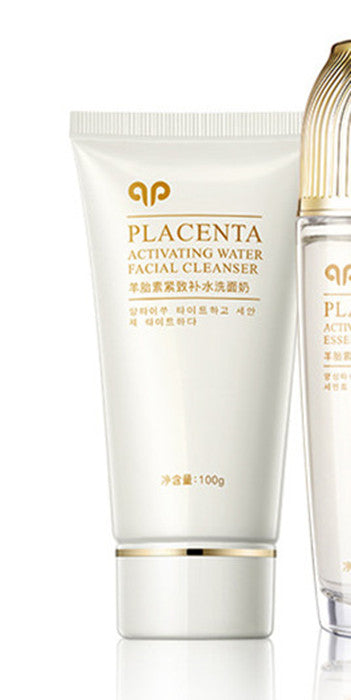 Set de productos para el cuidado de la piel con tónico activo y loción de placenta de oveja