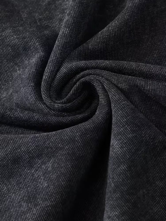 Fashionable Vintage T-shirt With A Printed Wool Blend