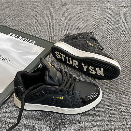 Zapatos de hombre de moda nacional versátiles con suela gruesa