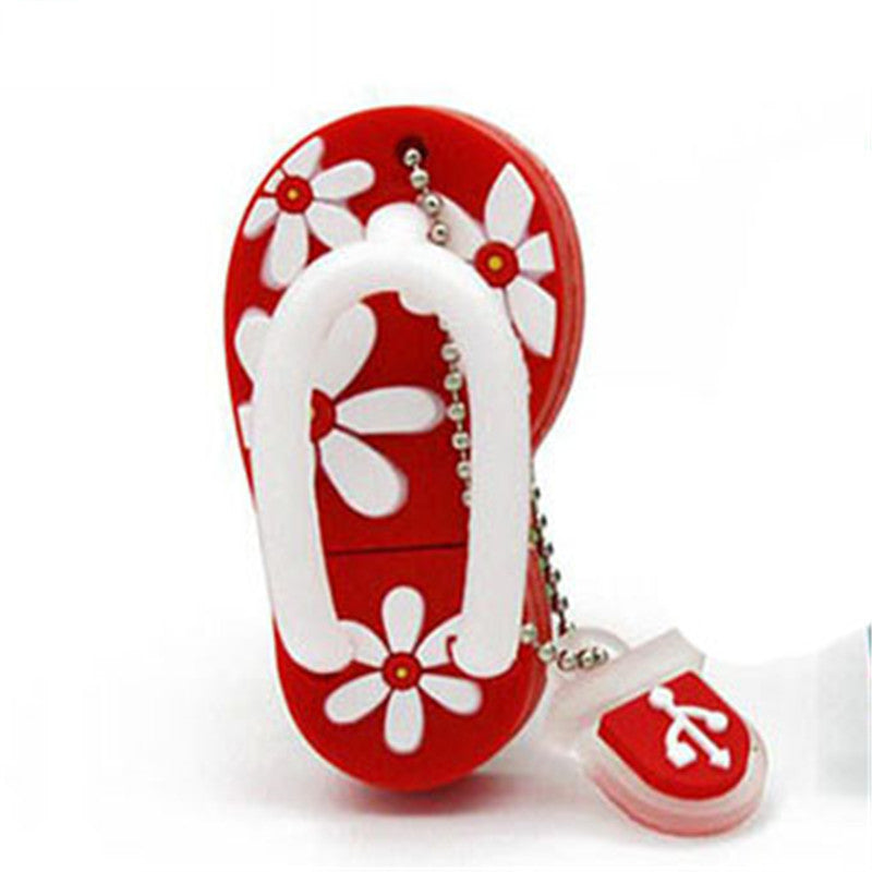 Dibujos animados creativos Zapatos de playa U Disk Moda Mini Personalización
