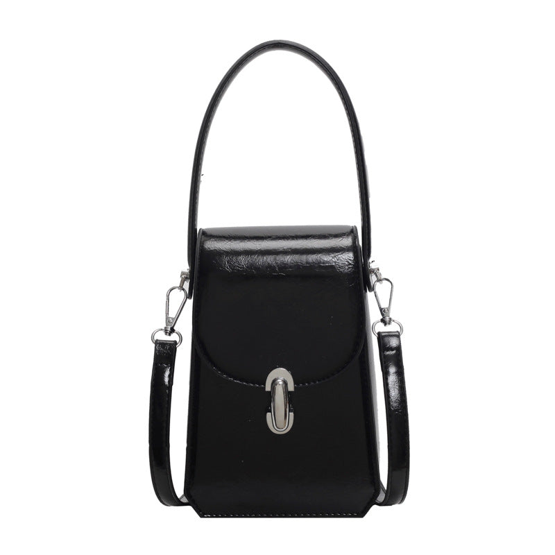 High-end Textured Small Square Tote Bag